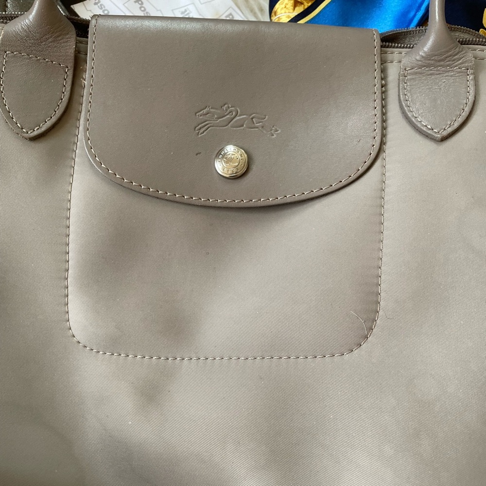 Elegant Gray Women's Bag shoulder Longchamp